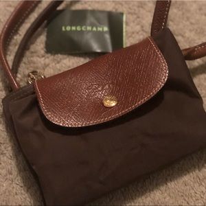 Longchamp Le Pliage Small Brown Handbag